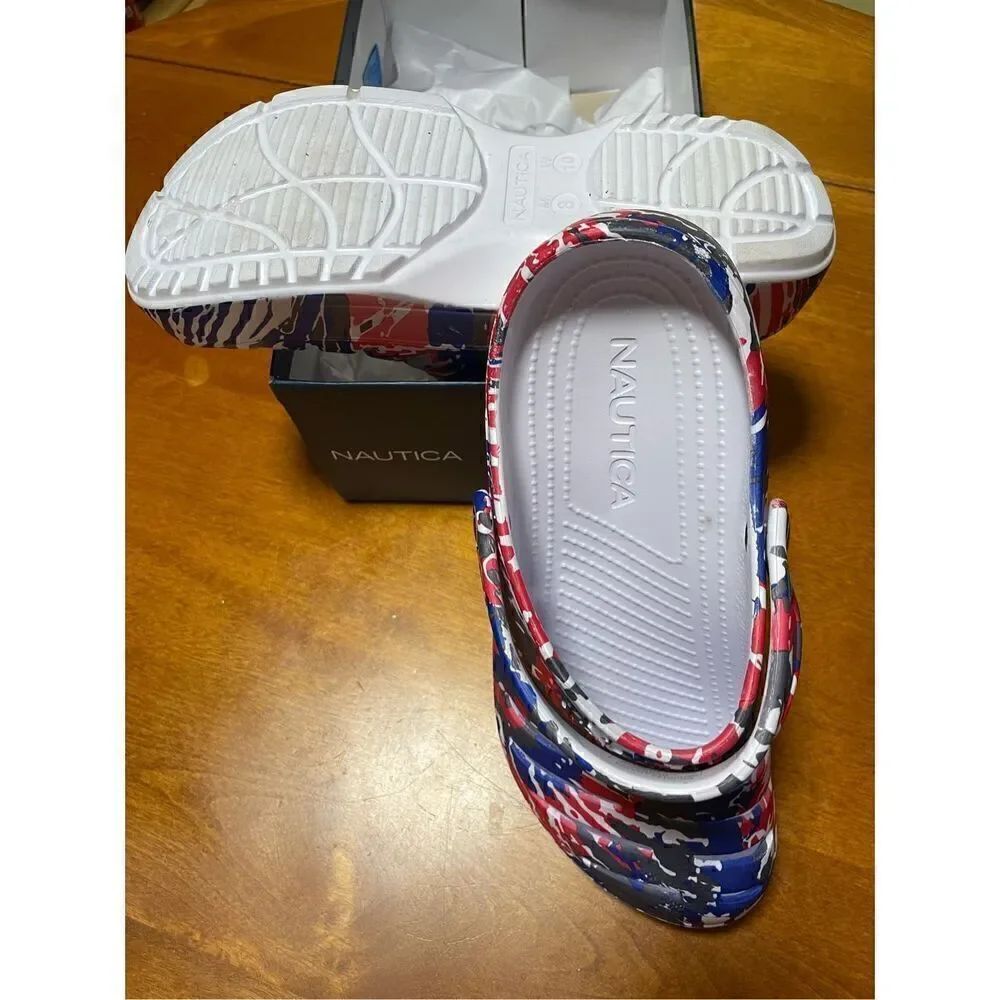 Nautica River Edge Tie-Dye clogs